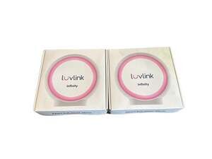 SET OF 2 LUVLINK INFINITY FRIENDSHIP LAMPS - WHITE - NEW SEALED